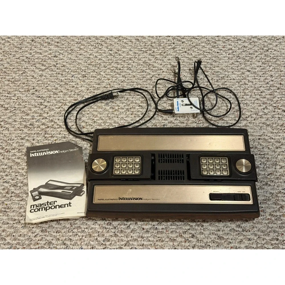 Mattel Electronics Intellivision Home Console Complete Tested Working BU